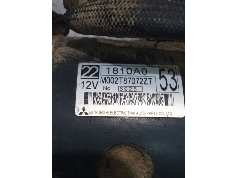 Recambio de motor arranque para mitsubishi l200 / triton (ka_t, kb_t) 2.5 di-d 4wd (kb4t) referencia OEM IAM M002T87072ZT 221810