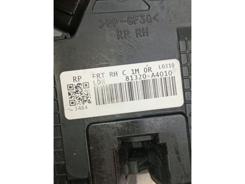 Recambio de motor cierre centralizado delantero derecho para kia carens iv 1.7 crdi referencia OEM IAM 81320A4010  2013 5P