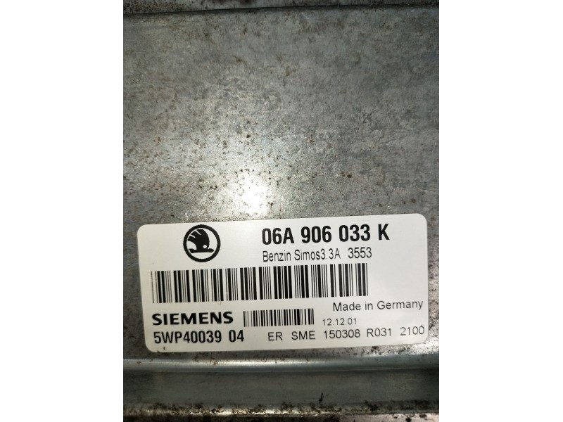 Recambio de centralita motor uce para skoda octavia i (1u2) 1.6 referencia OEM IAM 5WP4003904 06A906033K 250308R0312100 2000