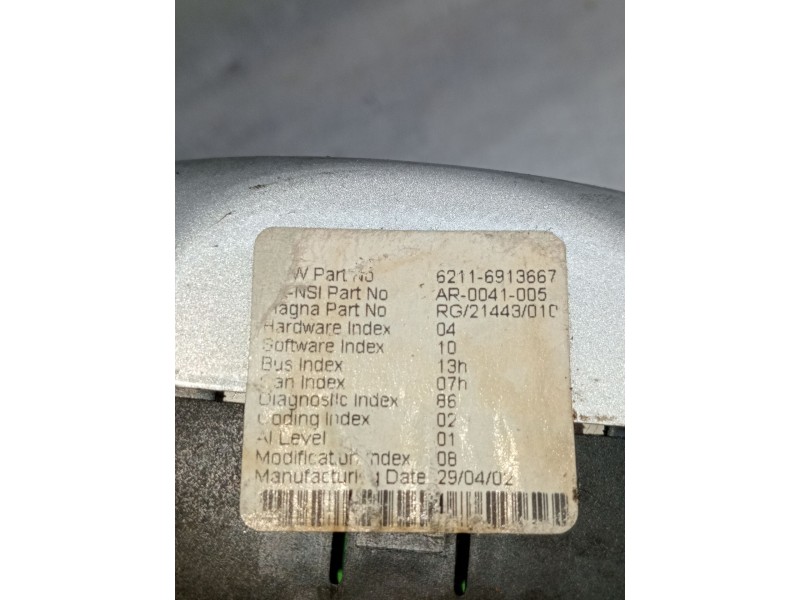 Recambio de cuadro cuentarevoluciones para mini mini (r50, r53) cooper s referencia OEM IAM 62116913667 AR0041005 2001