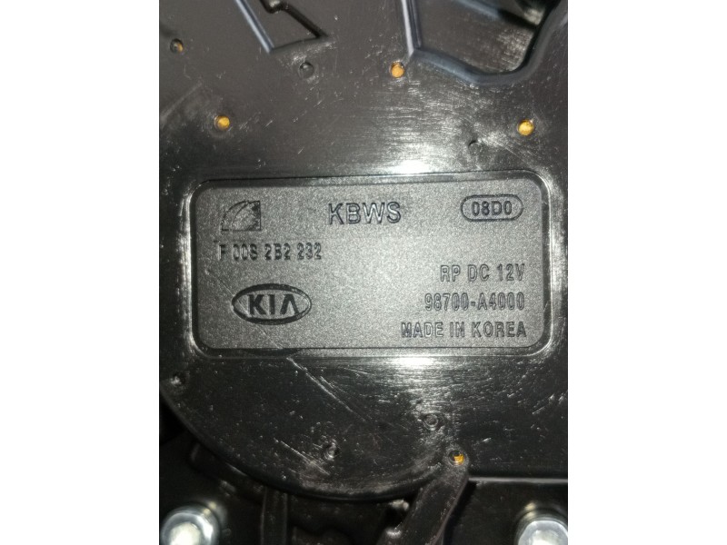 Recambio de motor limpia trasero para kia carens iv 1.7 crdi referencia OEM IAM 98700A4000 F00S2B2232 2013