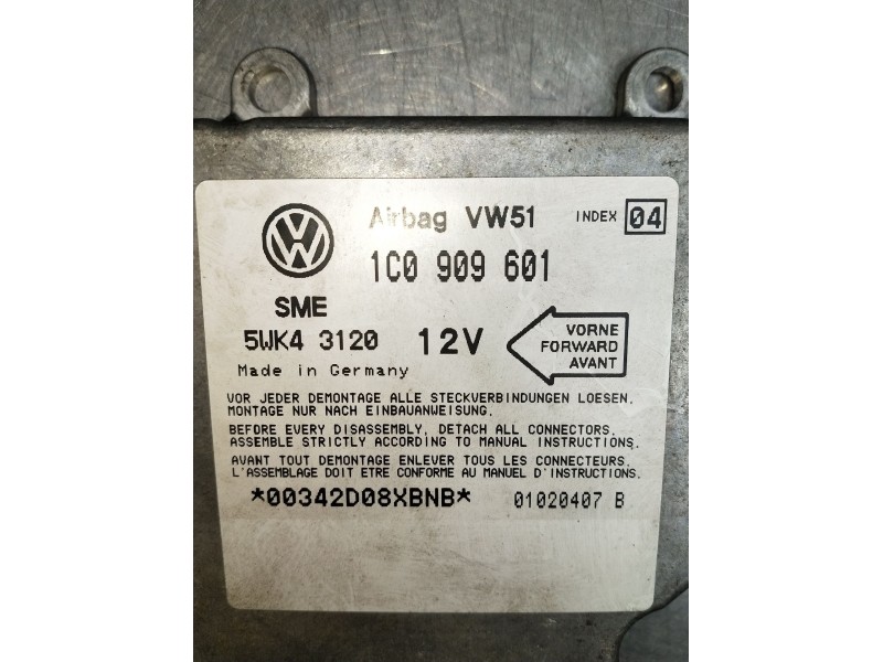 Recambio de kit airbag para skoda octavia i (1u2) 1.6 referencia OEM IAM 1C0909601  2000