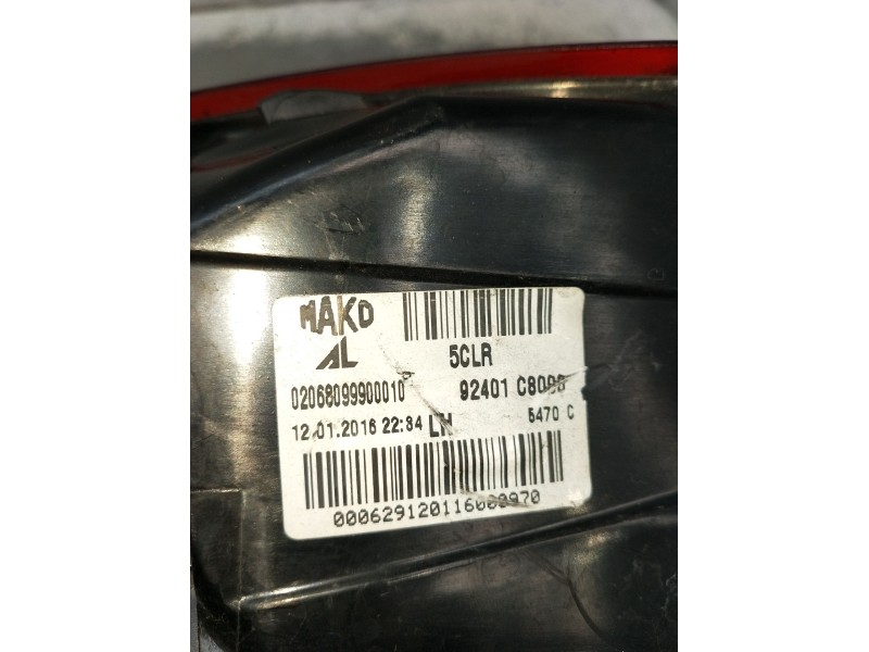 Recambio de piloto trasero izquierdo para hyundai i20 ii (gb, ib) 1.2 referencia OEM IAM 92401C8000 02068099900010 2014