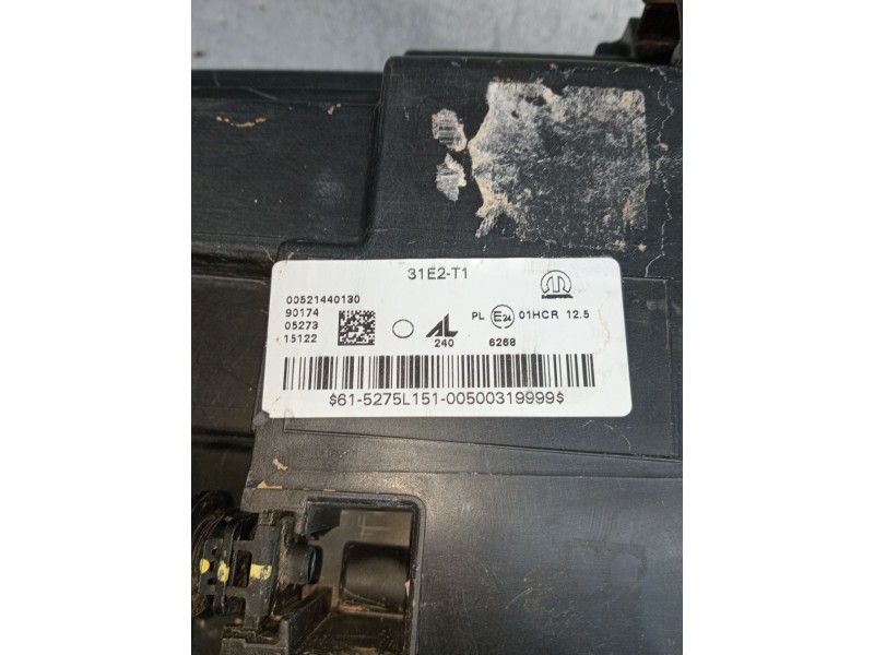 Recambio de faro izquierdo para jeep renegade referencia OEM IAM 00521440130 615275L151 2021