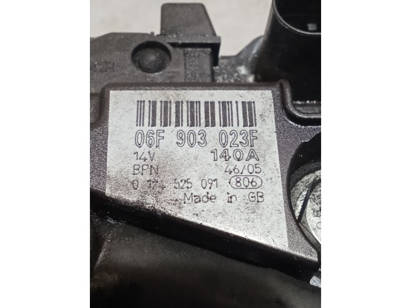 Recambio de alternador para seat toledo iii (5p2) 2.0 tdi 16v referencia OEM IAM 06F903023F 0124525091 04