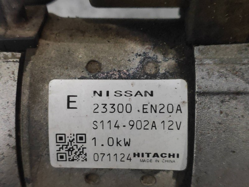 Recambio de motor arranque para nissan qashqai (j10) acenta referencia OEM IAM 23300EN20A S114902A 