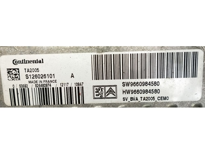 Recambio de centralita cambio automatico para peugeot 406 (8b) 2.0 16v referencia OEM IAM S126026101 SW9660984580 826480974 1999