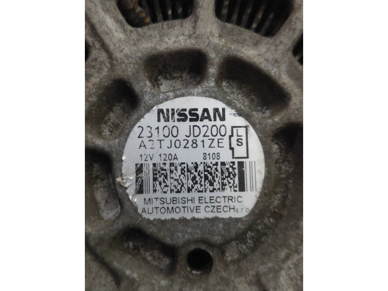 Recambio de alternador para nissan qashqai (j10) acenta referencia OEM IAM A2TJ0281ZE 23100JD200 