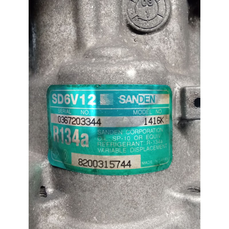 Recambio de compresor aire acondicionado para renault clio ii (bb_, cb_) 1.5 dci (b/cb07) referencia OEM IAM 8200315744 SD6V1214