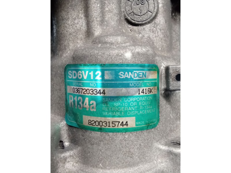 Recambio de compresor aire acondicionado para renault clio ii (bb_, cb_) 1.5 dci (b/cb07) referencia OEM IAM 8200315744 SD6V1214