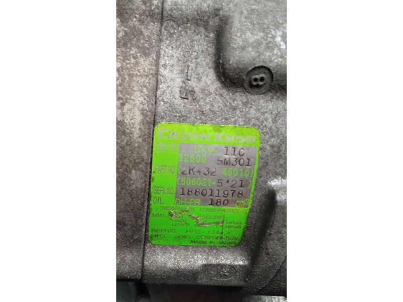 Recambio de compresor aire acondicionado para nissan x-trail i (t30) 2.2 di 4x4 referencia OEM IAM 926005M301 2K43245010 01