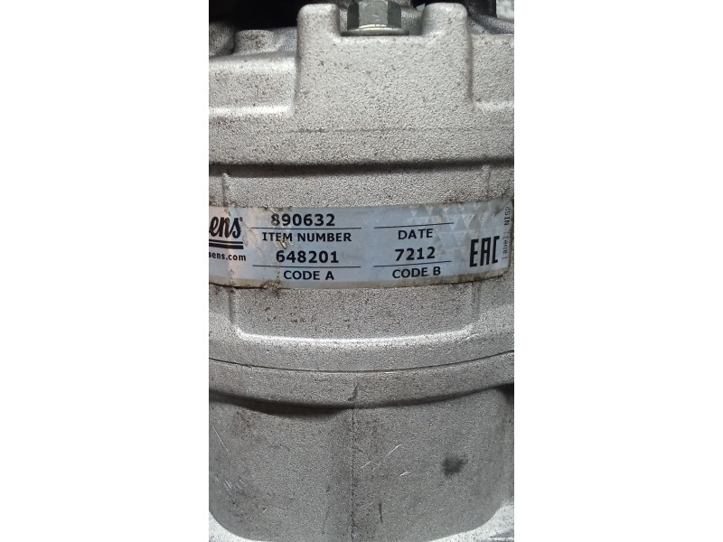 Recambio de compresor aire acondicionado para volkswagen golf v berlina (1k1) referencia OEM IAM 890632 648201 03