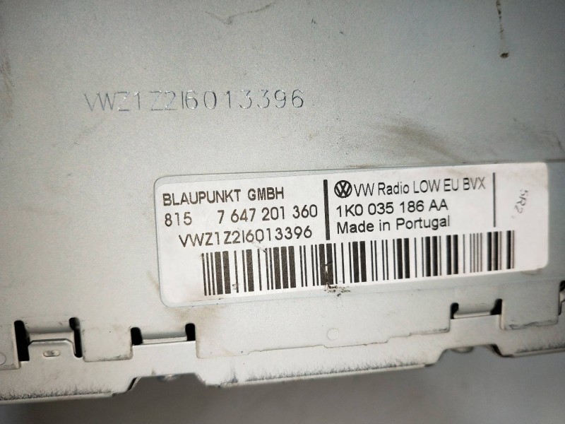 Recambio de sistema audio / radio cd para volkswagen passat berlina (3c2) highline referencia OEM IAM 1K0035186AA  