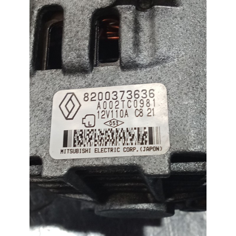 Recambio de alternador para renault kangoo express (fc0/1_) 1.5 dci (fc07, fc1r) referencia OEM IAM 8200373636 A002TC0981 