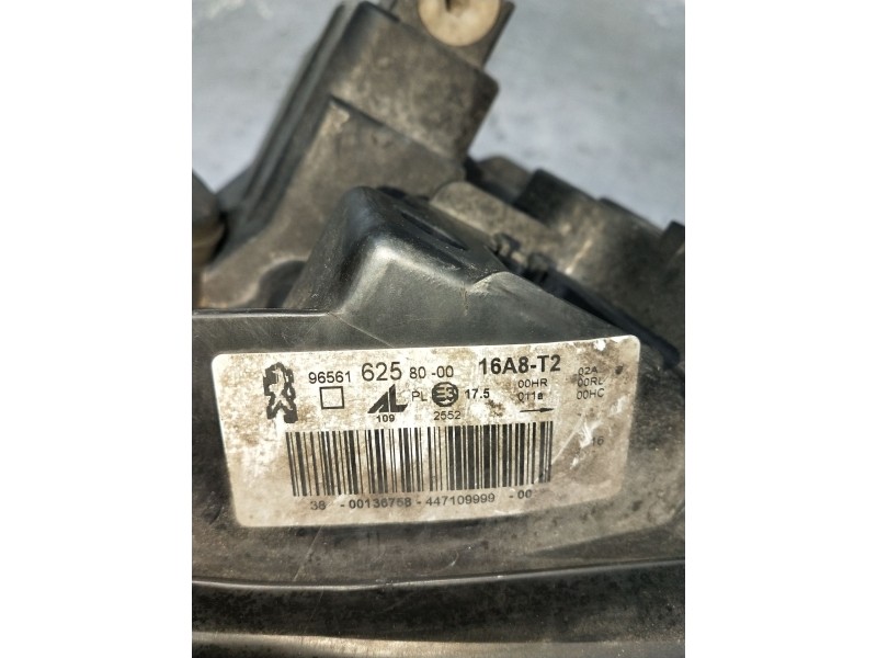 Recambio de faro izquierdo para peugeot 308 i (4a_, 4c_) 1.6 hdi referencia OEM IAM 965616258000 PARA PULIR 2007