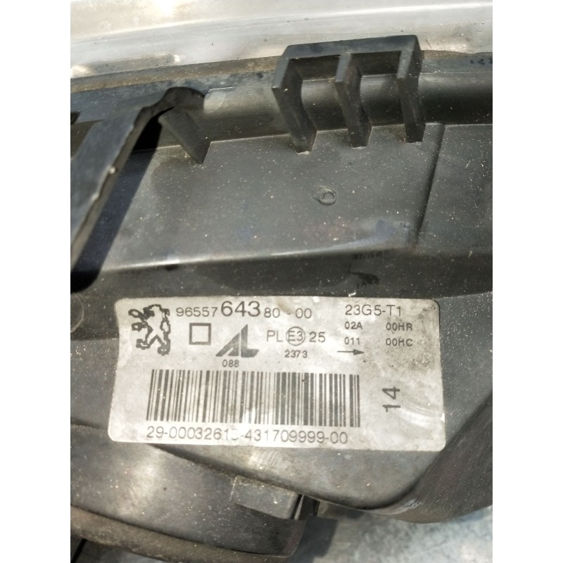 Recambio de faro izquierdo para peugeot 307 sw (3h) 1.6 16v referencia OEM IAM 9655764380 23G5T1 VER FOTOS 