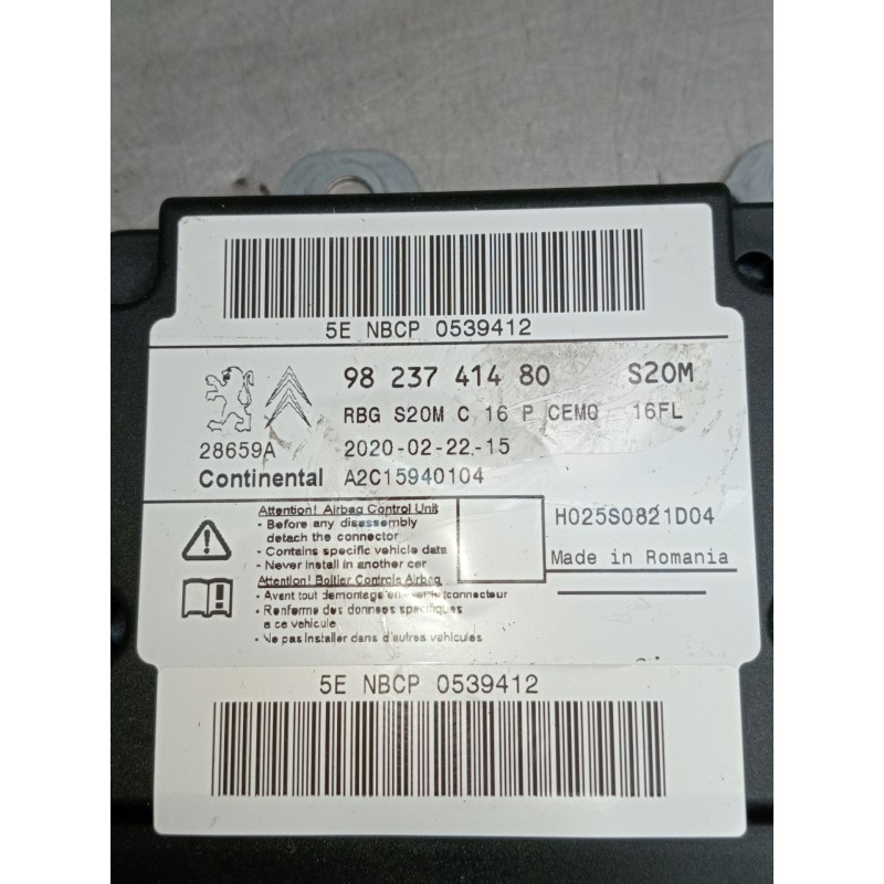 Recambio de kit airbag para opel corsa f referencia OEM IAM 9823741480 A2C15940104 2019