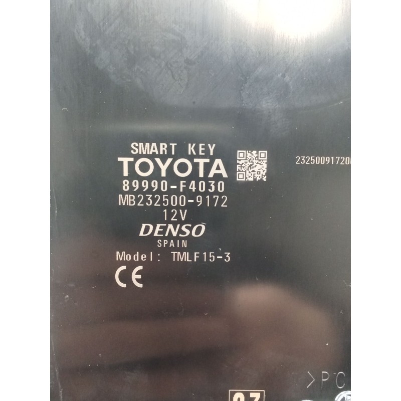 Recambio de modulo electronico para toyota c-hr (_x1_) 1.8 hybrid (zyx10_, zyx11_) referencia OEM IAM 89990F4030 MB2325009172 20