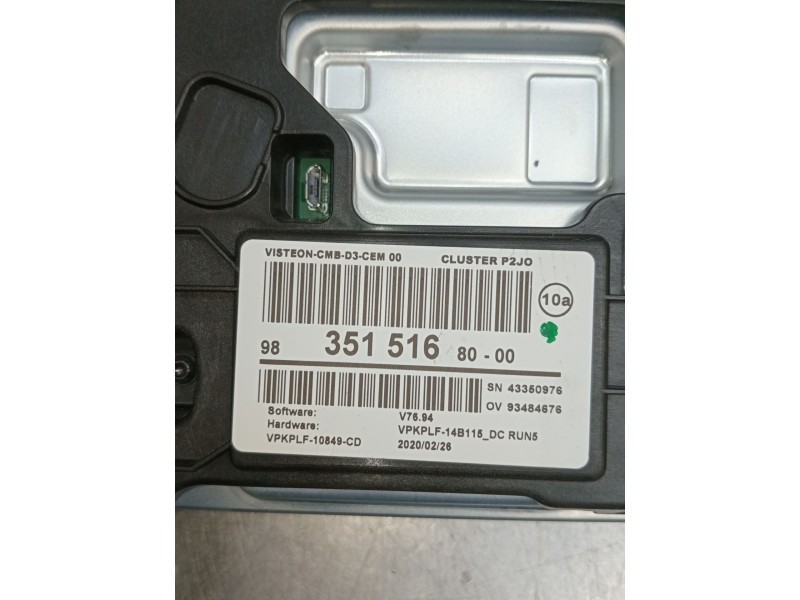 Recambio de cuadro instrumentos para opel corsa f referencia OEM IAM 983515168000 93484676 2019 DIGITAL