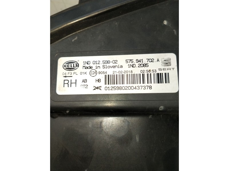 Recambio de faro antiniebla derecho para seat leon (5f1) style referencia OEM IAM 575941702A 1ND2085 