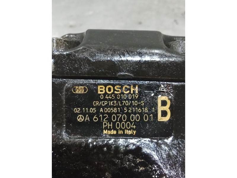 Recambio de bomba inyeccion para mercedes-benz clase c (w203) c 270 cdi (203.016) referencia OEM IAM 0445010019 A6120700001 BOSC