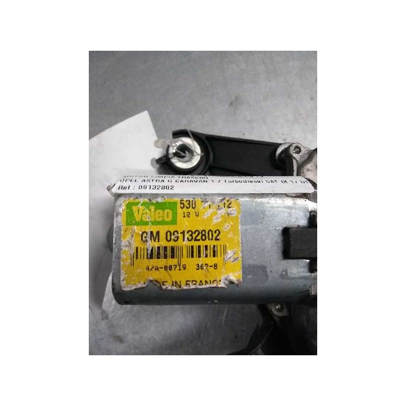 Recambio de motor limpia trasero para opel astra g caravan 1.7 turbodiesel cat (x 17 dtl / 2h8) referencia OEM IAM 09132802   Recambio de motor limpia trasero para opel astra g caravan 1.7 turbodiesel cat (x 17 dtl / 2h8) referencia OEM IAM 09132802
