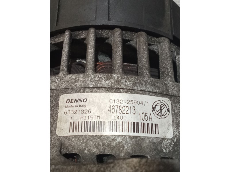 Recambio de alternador para alfa romeo gt (125) 1.9 jtd 16v 150/ distinctive referencia OEM IAM 46782213 63321826 