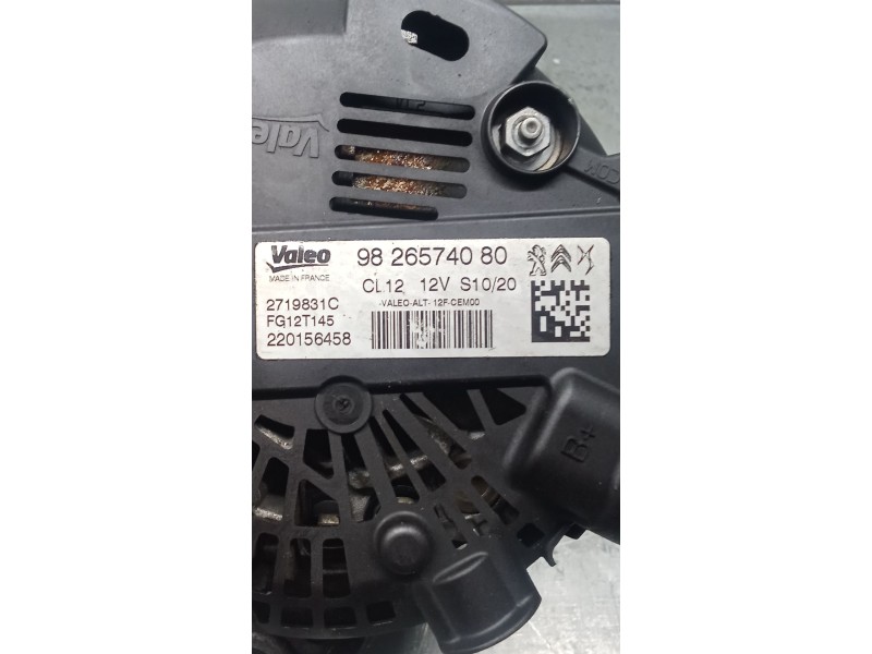Recambio de alternador para opel corsa f referencia OEM IAM 9826574080  19