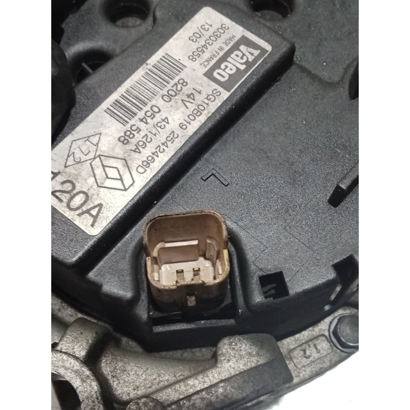 Recambio de alternador para renault megane i classic (la0/1_) 1.9 dti (la1u) referencia OEM IAM 8200034588 2542466D 