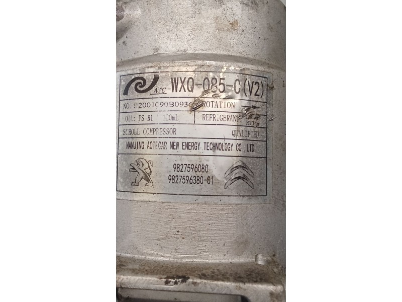 Recambio de compresor aire acondicionado para opel corsa f referencia OEM IAM 9827596080 982759638001 19