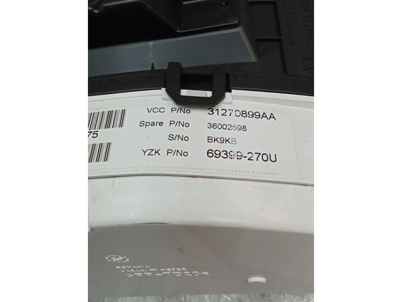 Recambio de cuadro instrumentos para volvo xc60 kinetic awd referencia OEM IAM 31270899AA 36002598 69399270U