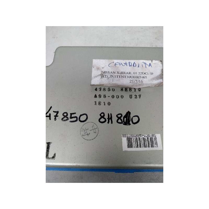 Recambio de centralita abs para nissan x-trail (t30) 2.2 16v turbodiesel cat referencia OEM IAM 478508H810 A98000U27 