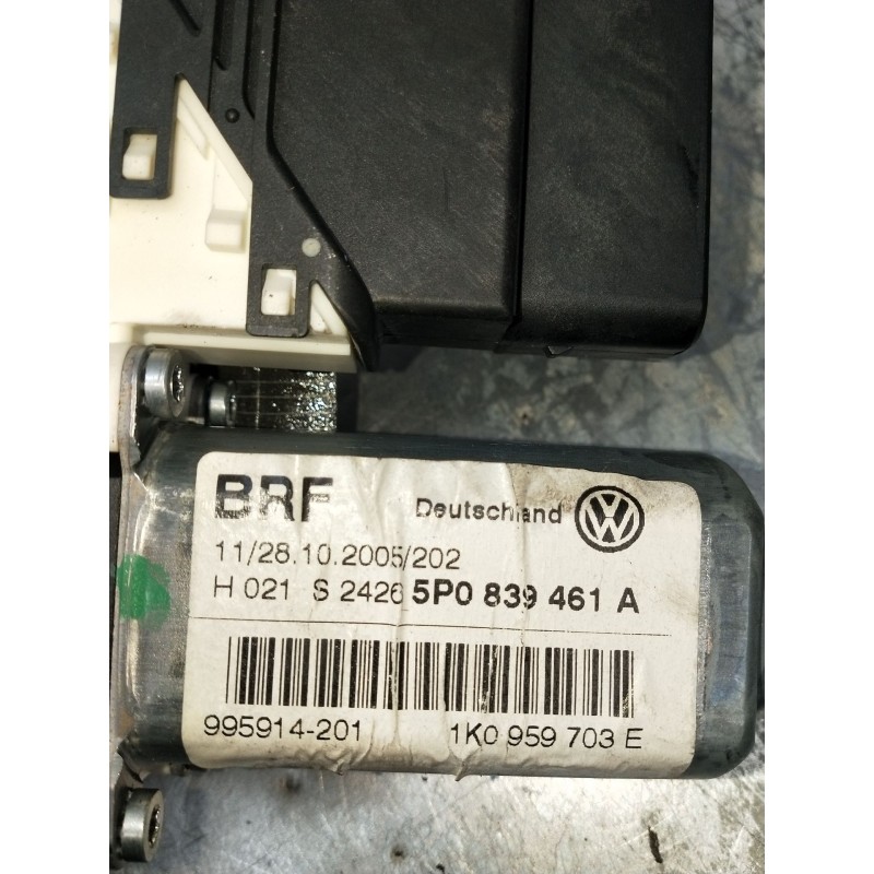 Recambio de elevalunas trasero izquierdo para seat toledo iii (5p2) 2.0 tdi 16v referencia OEM IAM 5P0839461A 5P 2004