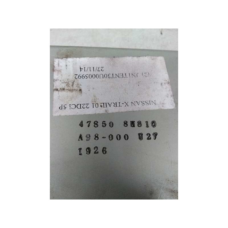 Recambio de centralita abs para nissan x-trail (t30) 2.2 dci diesel cat referencia OEM IAM 478508H810 A98000U27 