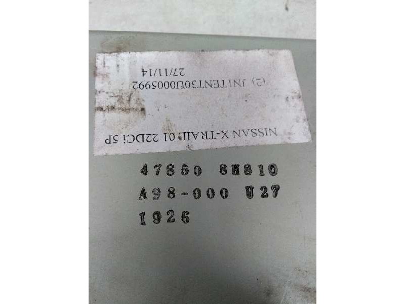 Recambio de centralita abs para nissan x-trail (t30) 2.2 dci diesel cat referencia OEM IAM 478508H810 A98000U27 
