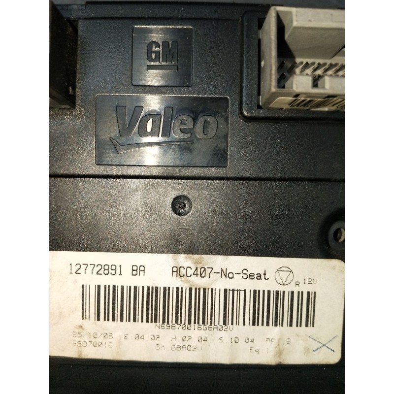 Recambio de mando calefaccion / aire acondicionado para saab 9-3 (ys3f, e79, d79, d75) 1,8t referencia OEM IAM 12772891BA ACC407