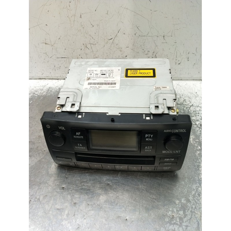 Recambio de sistema audio / radio cd para toyota corolla (_e12_) 1.6 vvt-i (zze121_) referencia OEM IAM 861201A180 CQTS7172A 200