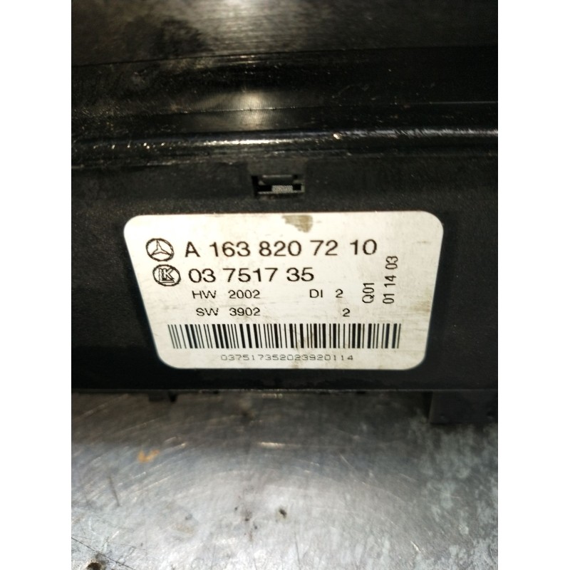 Recambio de mando elevalunas delantero izquierdo para mercedes-benz clase m (w163) 400 cdi inspiration (163.128) referencia OEM 