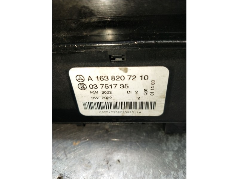 Recambio de mando elevalunas delantero izquierdo para mercedes-benz clase m (w163) 400 cdi inspiration (163.128) referencia OEM 