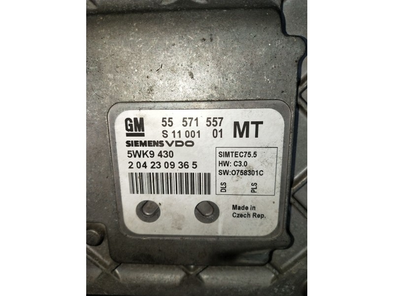 Recambio de centralita motor uce para opel zafira / zafira family b (a05) 1.8 (m75) referencia OEM IAM 55571557 5WK9430 20423093