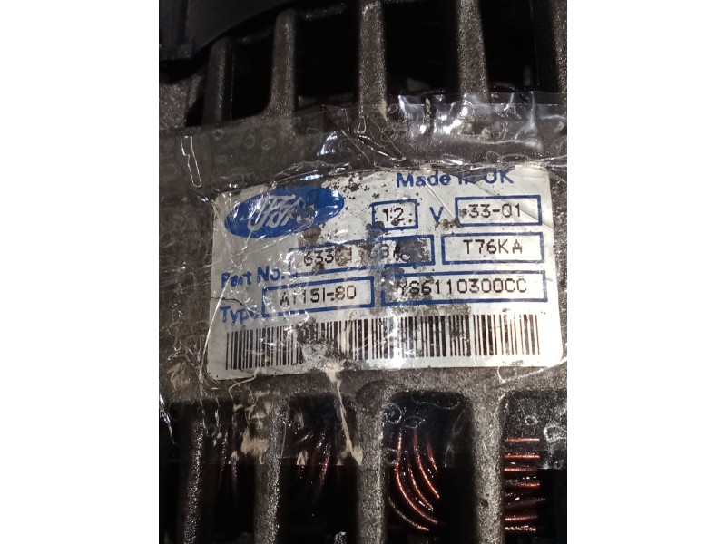 Recambio de alternador para ford fiesta iv (ja_, jb_) 1.8 di referencia OEM IAM A115180  