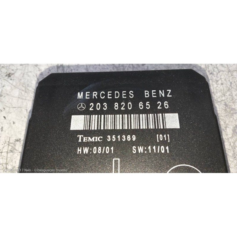 Recambio de modulo electronico para mercedes clase c (w203) berlina 220 cdi (203.006) referencia OEM IAM 2038206526  