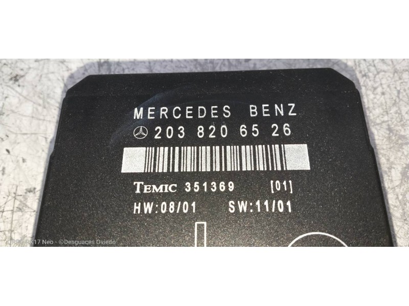 Recambio de modulo electronico para mercedes clase c (w203) berlina 220 cdi (203.006) referencia OEM IAM 2038206526  