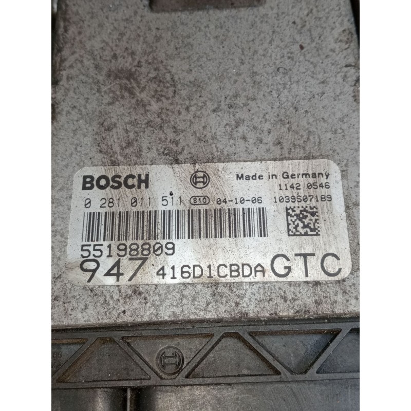 Recambio de centralita motor uce para alfa romeo gt (125) 1.9 jtd 16v 150/ distinctive referencia OEM IAM 0281011511 55198809 94
