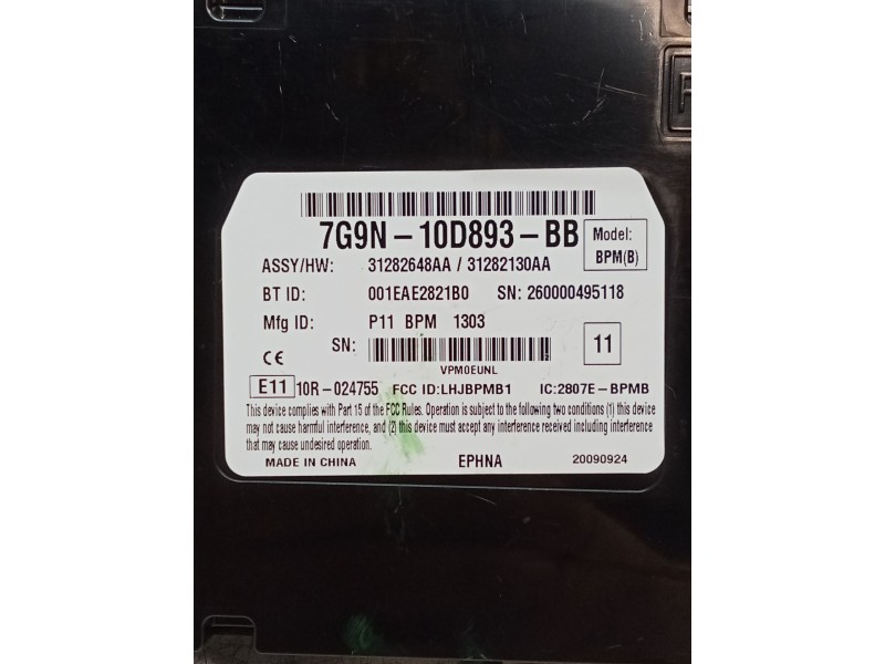 Recambio de modulo electronico para volvo xc60 kinetic awd referencia OEM IAM 7G9N10D893BB 31282648AA 31282130AA 260000495118