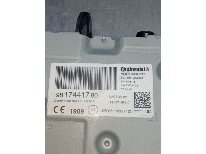 Recambio de sistema navegacion gps para ds 5 business class hybrid 4x4 referencia OEM IAM 9817441780 A2C87165117 2012