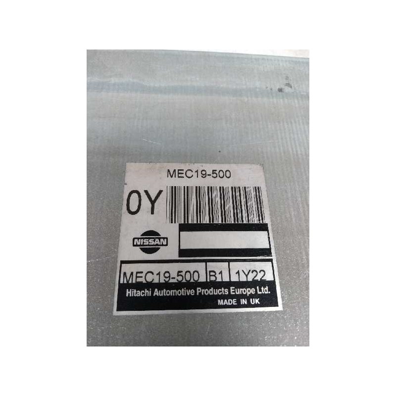 Recambio de centralita motor uce para nissan primera berlina (p11) 2.0 16v cat referencia OEM IAM MEC19500 0Y 