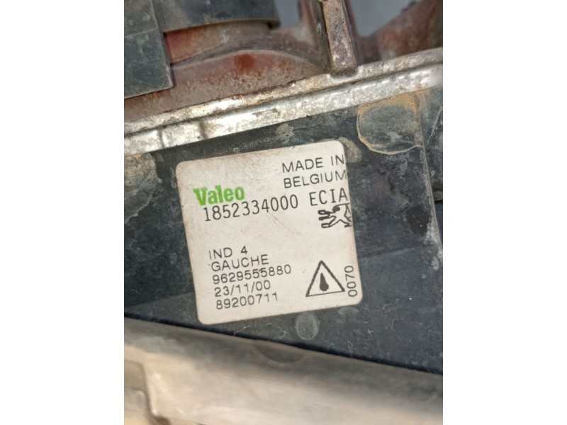 Recambio de faro antiniebla izquierdo para peugeot 607 (9d, 9u) 2.2 16v referencia OEM IAM 1852334000 9629555880 89200711 2000