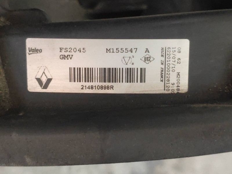 Recambio de electroventilador para renault scenic iii authentique referencia OEM IAM 214810898R  