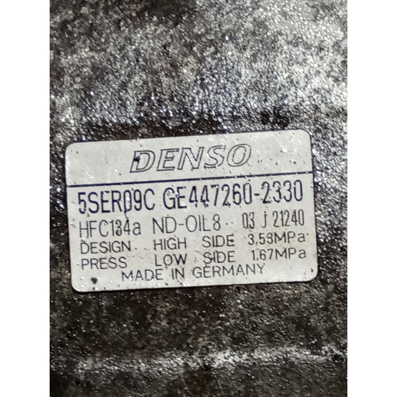 Recambio de compresor aire acondicionado para toyota auris (_e15_) 1.4 d-4d (nde150_) referencia OEM IAM 4472602330 5SER09C 07